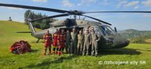 Vrtuľník 51. krídla Prešov opäť pomáhal pri hasení požiaru 