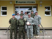 Návšteva príslušníkov Národnej gardy Indiana USA v Prápore výcviku Martin